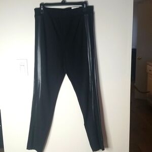 Inc Leggings skinny Highrise black NWT faux leather trimmed sz 10